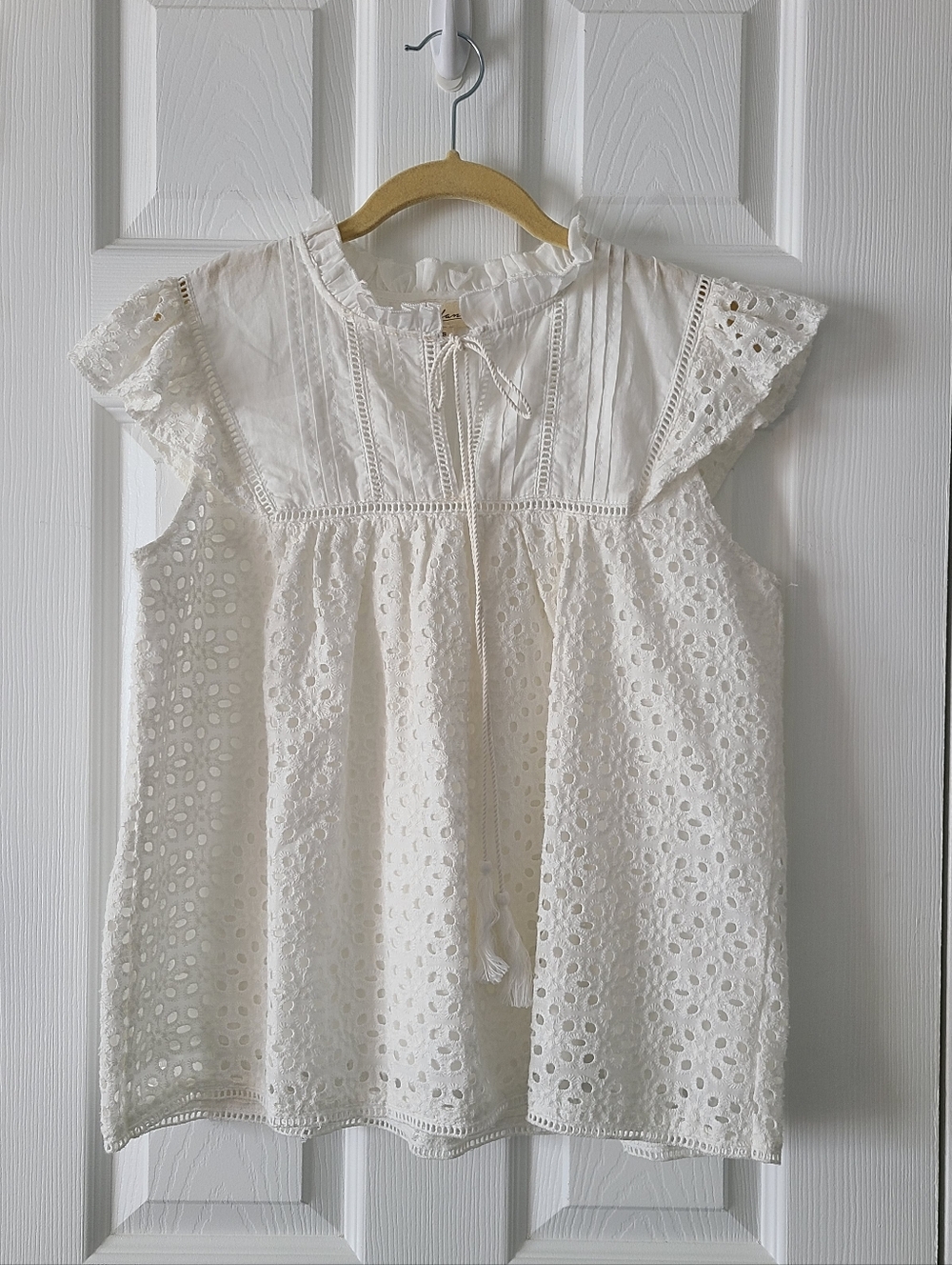 Elan Anthropologie Eyelet Blouse